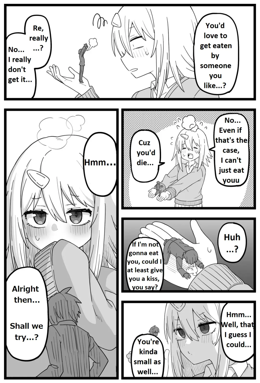 [Shiheki] Doushitemo Onnanoko ni Taberaretai Manga | Manga - He really wants to be eaten by a girl Fhentai - Page 5