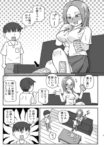 [Otonashi Katame] Yotta Onee-chan wa Nani o Sarete mo Kiokuninai Fhentai - Page 3