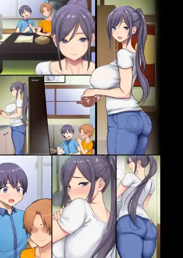 [Meme50 - Ohkami Ryosuke] Kyonyuu Miboujin to Musuko no Waruui Otomodachi Fhentai - Page 44