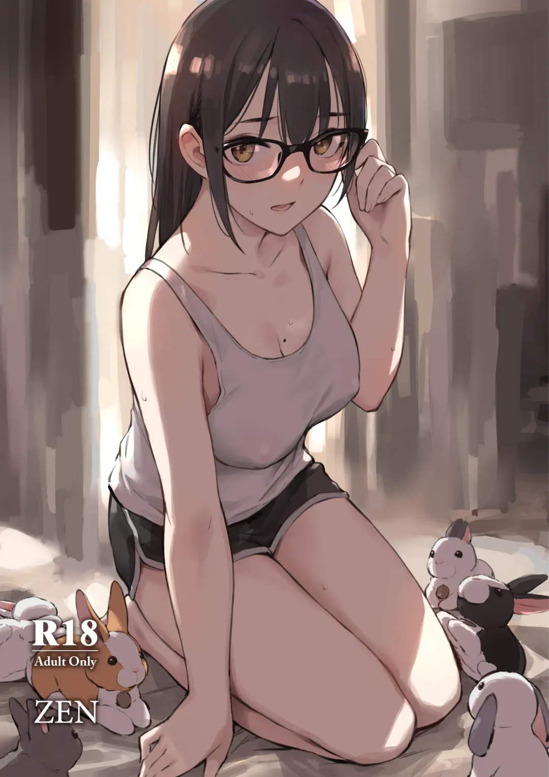 [Zen] Commushou Senpai to no SEX Simulation | Sex Simulation with My Senpai Who Can't Communicate Fhentai - Page 2