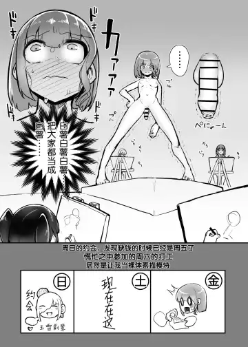 [Nisin] Futanari Joshi ga Nude Dessin Model no Beit o Suru Koto ni Natta no desu ga... Fhentai - Page 2