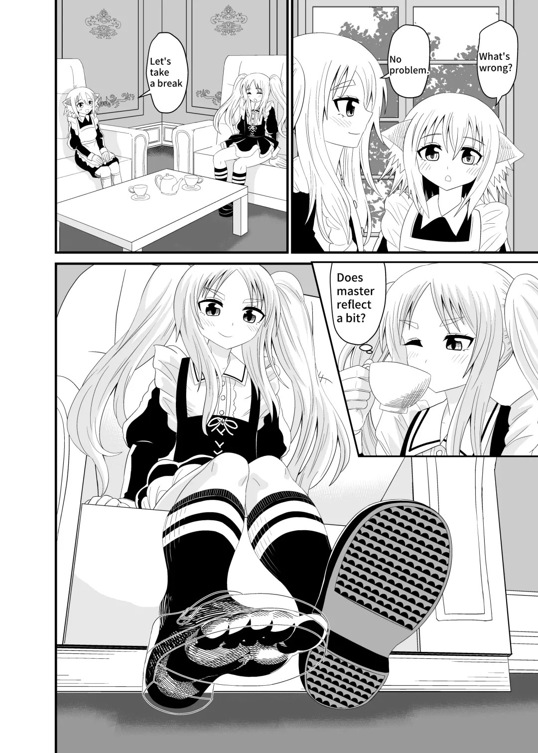 [Shivharu] Isekai Maid Ashi Feti Monogatari 4 | Parallel World Maid Foot Fetish Story 4 Fhentai - Page 11
