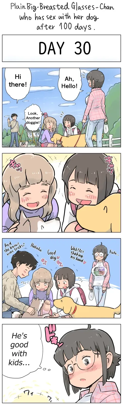 [Lithium] Plain Big-Breasted Glasses-Chan who has sex with her dog after 100 days Fhentai - Page 30