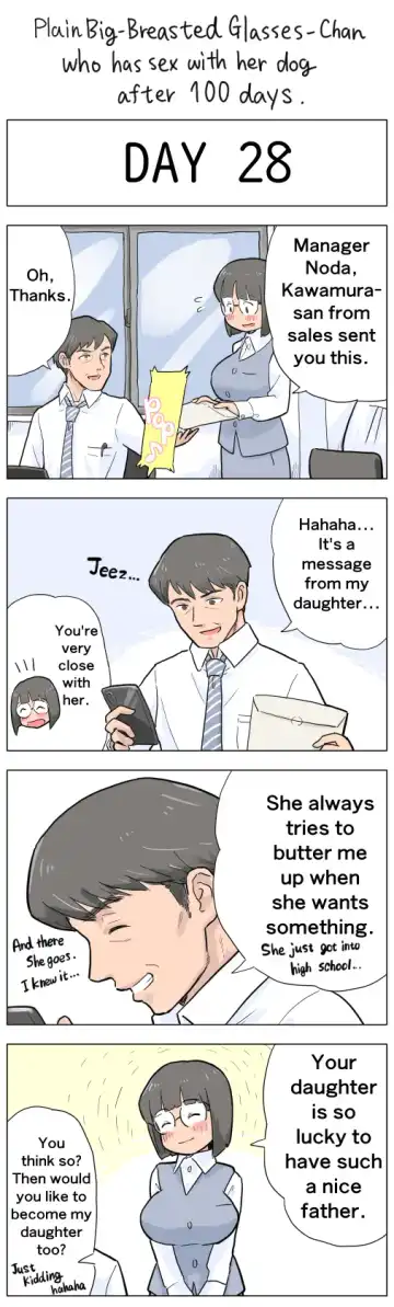 [Lithium] Plain Big-Breasted Glasses-Chan who has sex with her dog after 100 days Fhentai - Page 28