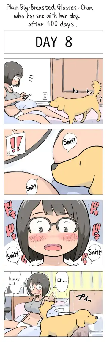 [Lithium] Plain Big-Breasted Glasses-Chan who has sex with her dog after 100 days Fhentai - Page 8