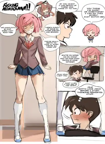 【rak_fork/ddlc/夏树/R18 comic】Play with me Fhentai - Page 2