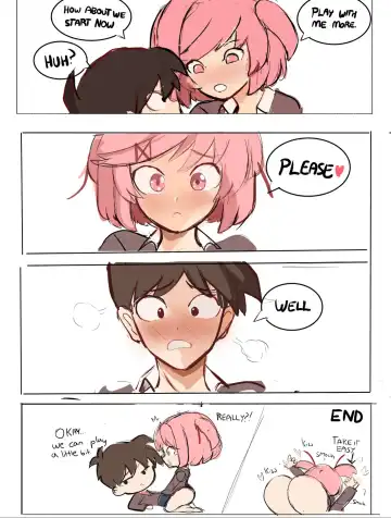 【rak_fork/ddlc/夏树/R18 comic】Play with me Fhentai - Page 21