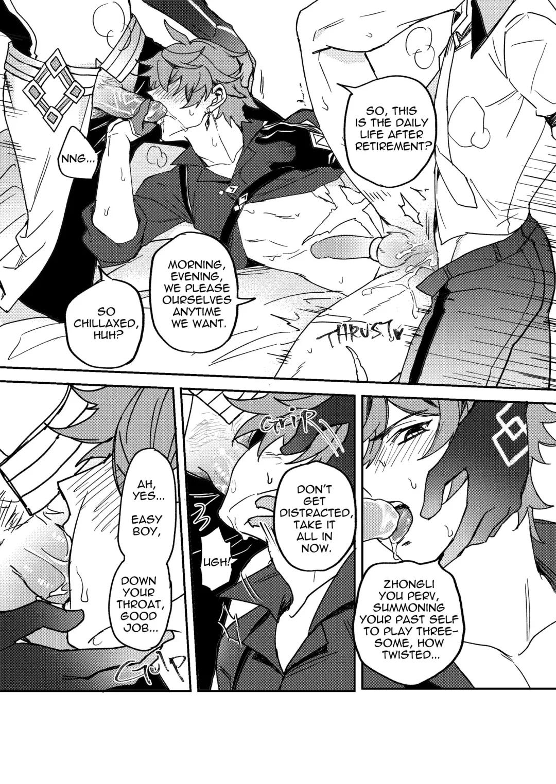 [Hizuki] Zhongli + Morax x Tartaglia Fhentai - Page 10