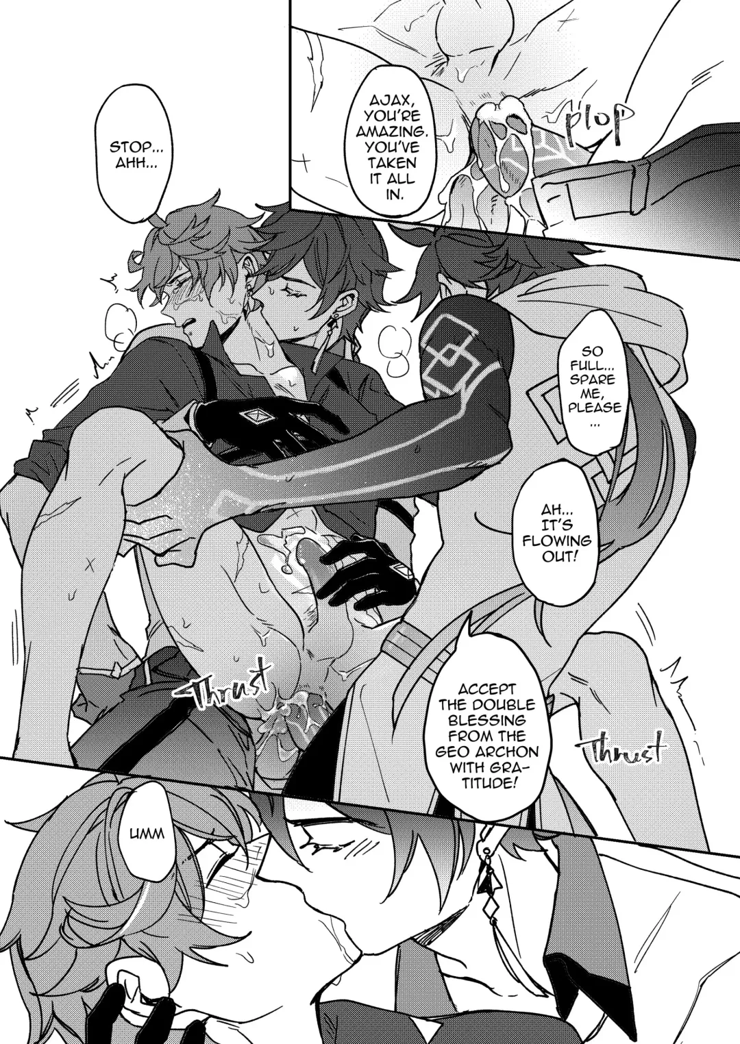 [Hizuki] Zhongli + Morax x Tartaglia Fhentai - Page 15