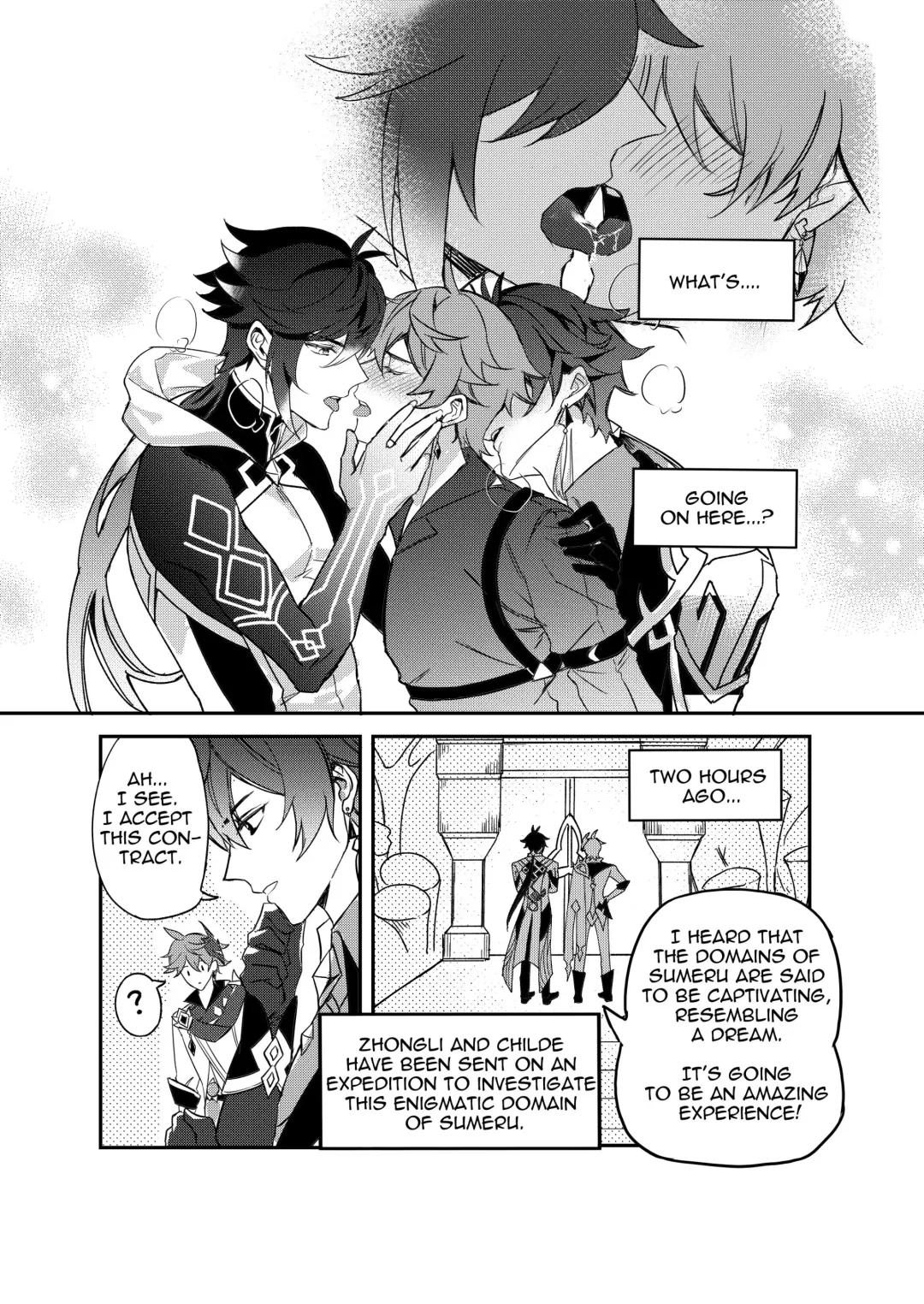 [Hizuki] Zhongli + Morax x Tartaglia Fhentai - Page 3