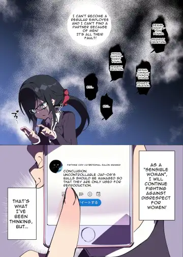 [Fujishima Sei1go] Otokogirai o Kojiraseta Onna ni Chinko Hayashite Mita Kekka | I Grew Some Dicks on those Man-hating Girls Fhentai - Page 8