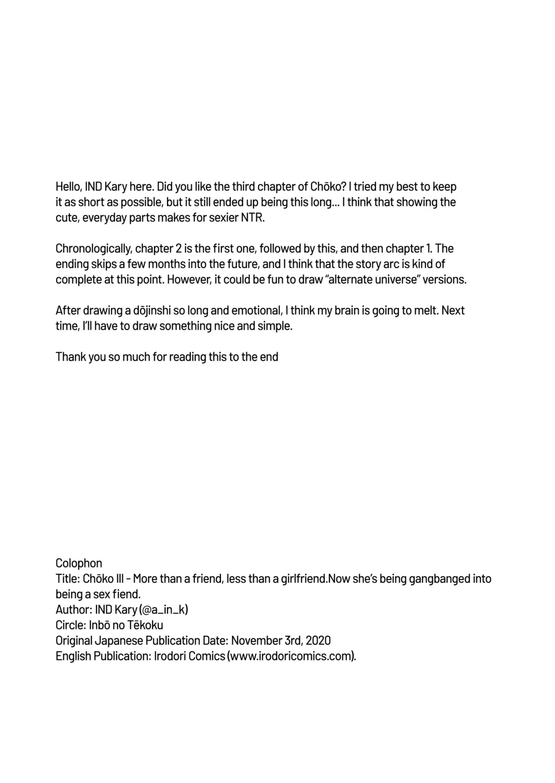 [Indkary] Chōko Fhentai - Page 114