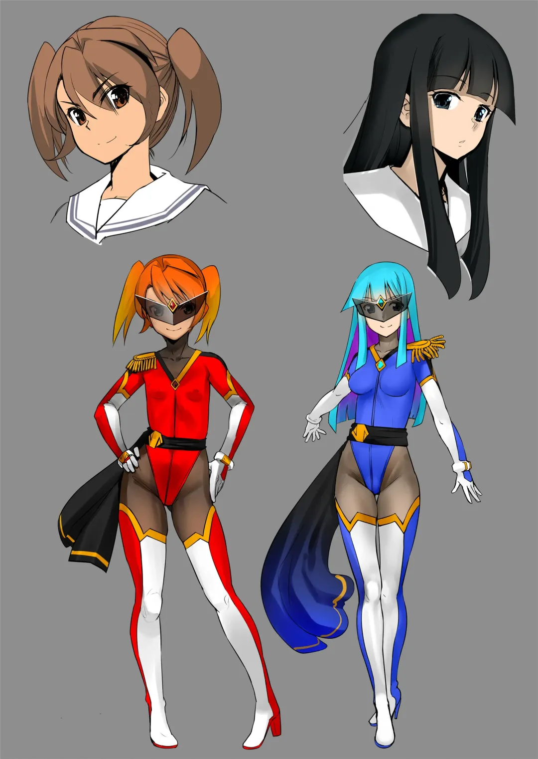 [Sasayuki] Enhyou Souki Twin Curely Yuri Heroine wa Otoko no Chinpo ni Haiboku suru Zenpen + Kouhen Fhentai - Page 29