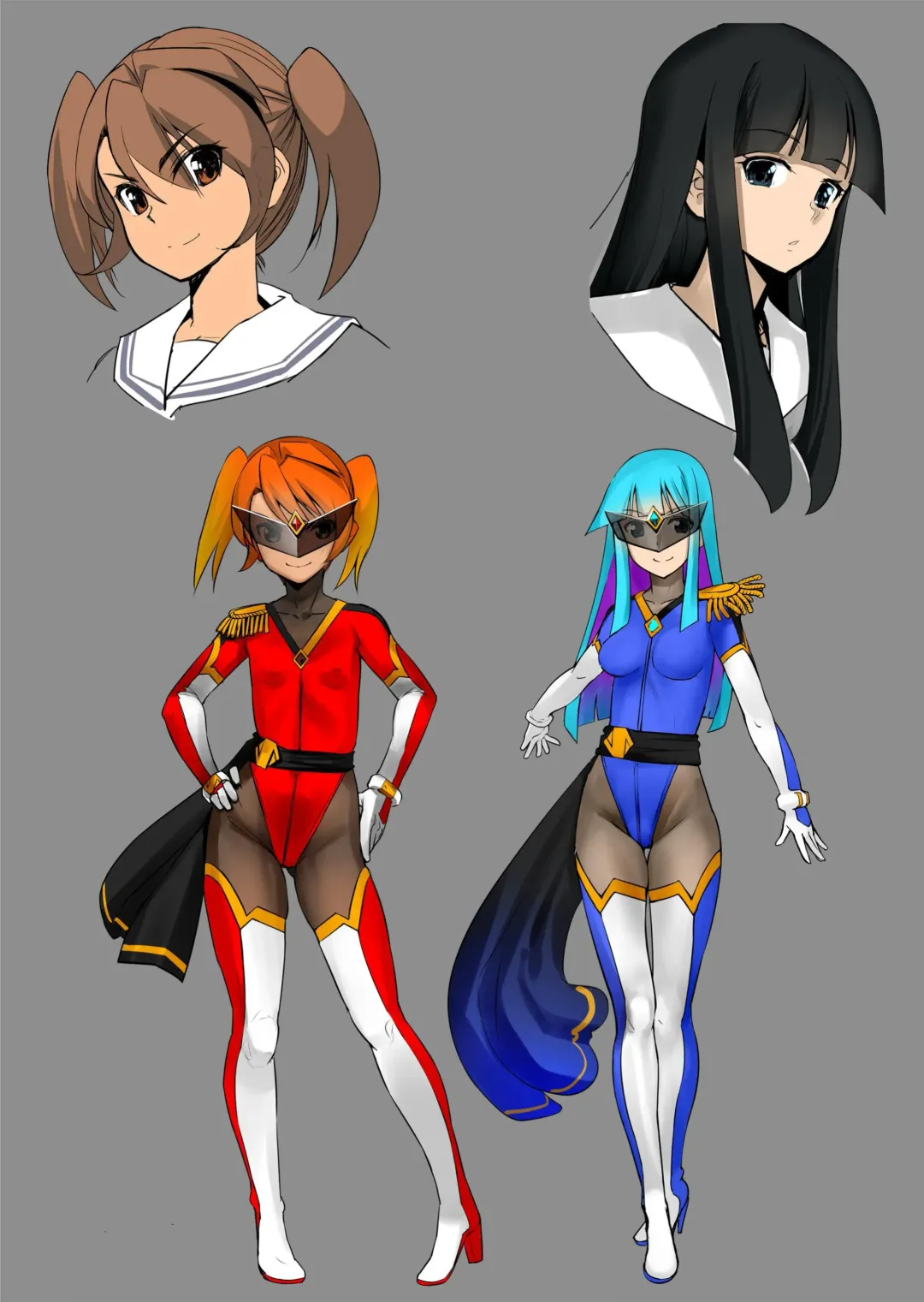 [Sasayuki] Enhyou Souki Twin Curely Yuri Heroine wa Otoko no Chinpo ni Haiboku suru Zenpen Fhentai - Page 28