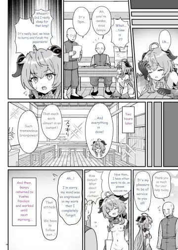 [Momosawa] Ganyu-chan ga Shigoto to Seiyoku Shori o Otetsudai suru Hon. | A book in which Ganyu helps you out with your work and sexual urges. Fhentai - Page 19