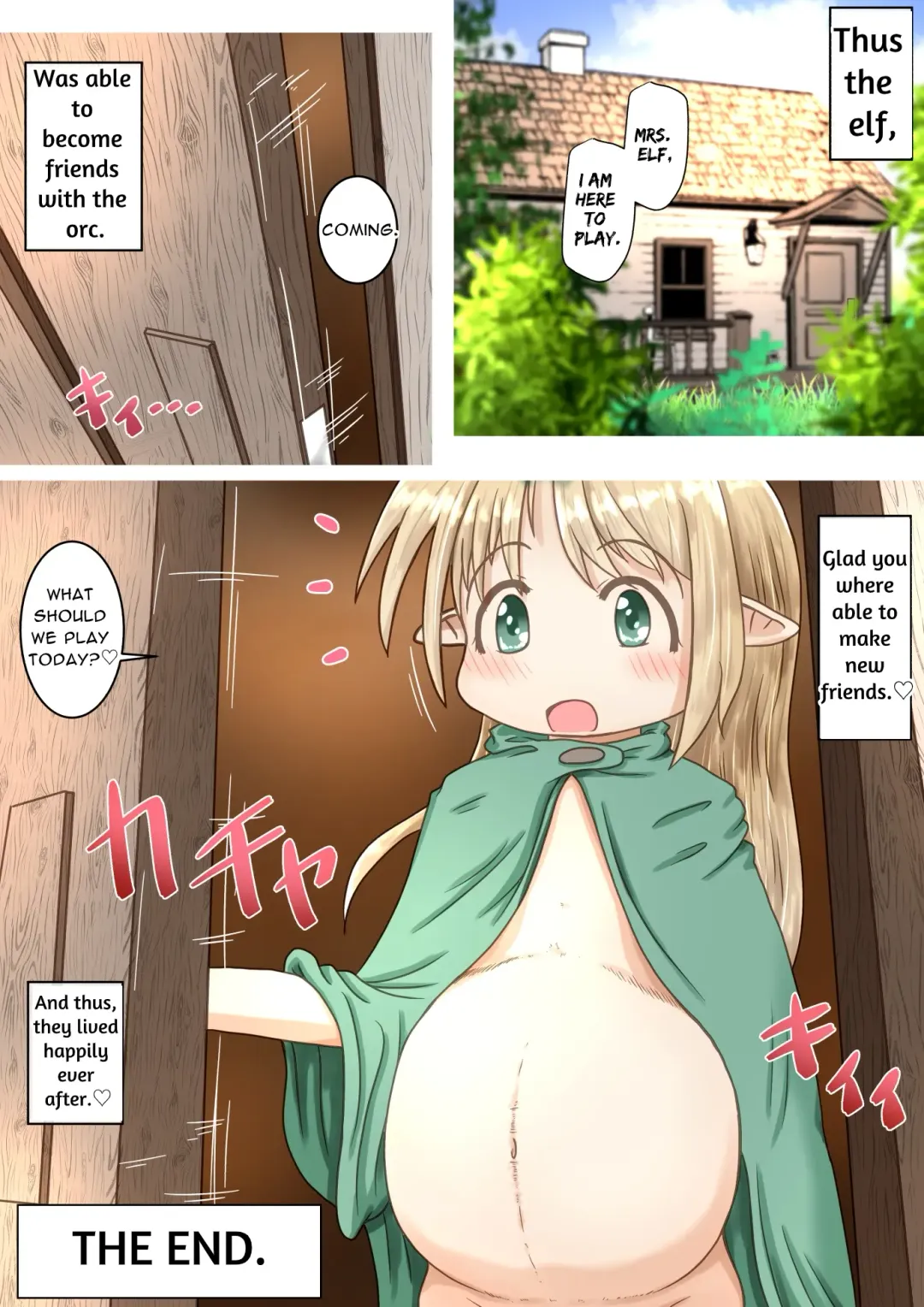 [Neko Daifuku] Elf Musume-san ga Orc-san ni Gokubuto Ochinchin o Nejikomareru Ohanashi | Elf Girl Gets Screwed By The Big Dick Orc Fhentai - Page 22