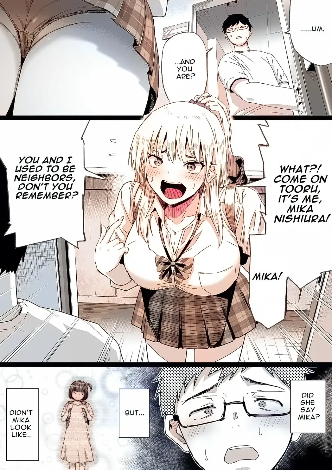 [Kamakiri] Hisashiburi ni Saikai shita Osananajimi wa Dosukebe Gal ni Nattemashita. Fhentai - Page 4