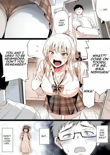 [Kamakiri] Hisashiburi ni Saikai shita Osananajimi wa Dosukebe Gal ni Nattemashita. Fhentai - Page 4