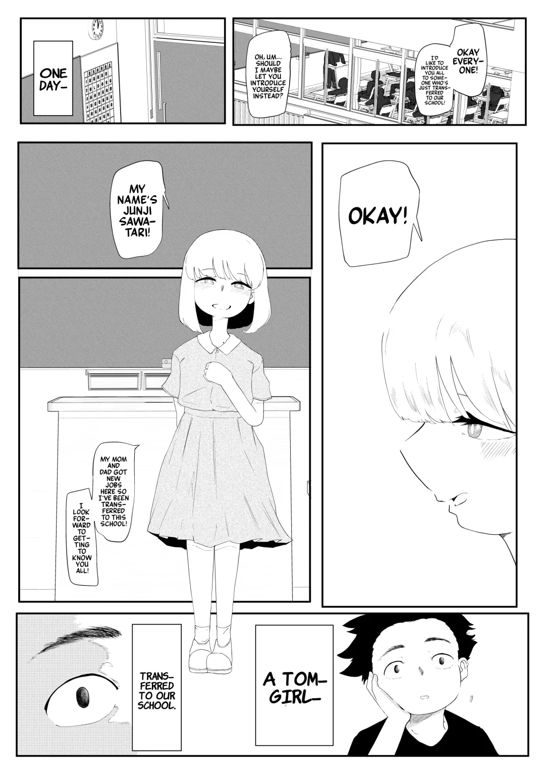Tenkousei wa Otoko no ko | The Transferred Tomgirl Fhentai - Page 1