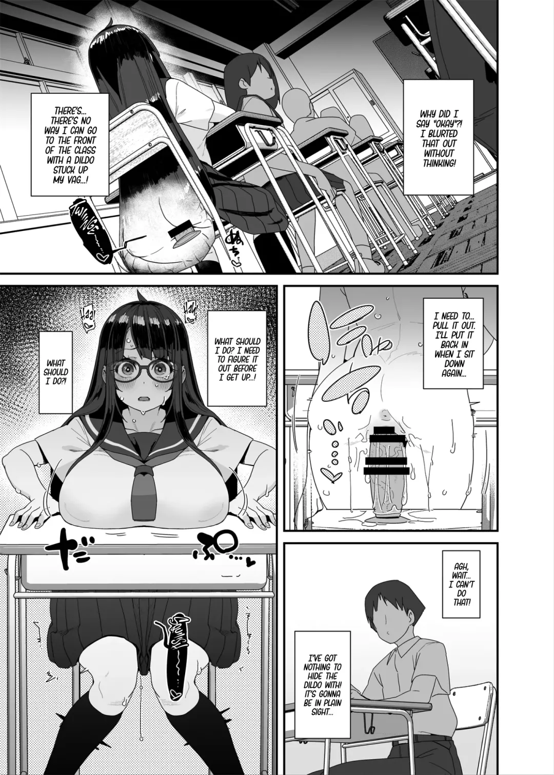 [Maeshima Ryou] Dosukebe Kyonyuu JC ga Kounai Onanie Suru Hanashi | The Slutty, Stacked Middle-Schooler Who Shlicks During Class Fhentai - Page 38