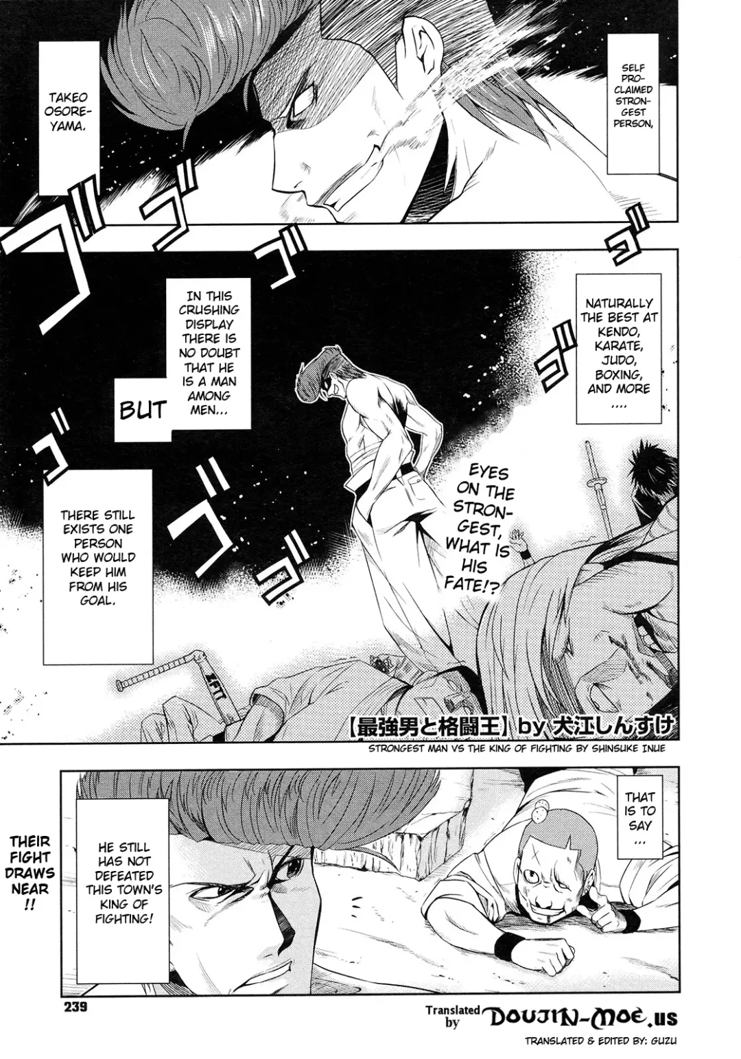 [Inue Shinsuke] Saikyou Otoko to Kakutou Ou | The Strongest Man vs. The King of Fighting Fhentai - Page 1