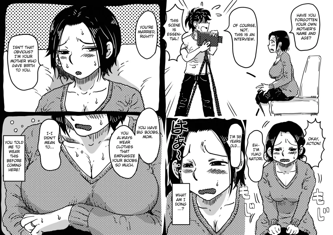 [Haitoku Sensei] Hajimete no AV Ninkatsu Rei no "Ano Okaa-san" ga Musuko no Adult Video de Nakadashi Sarete Ninshin Saserarete Shimau Hanashi. Fhentai - Page 7