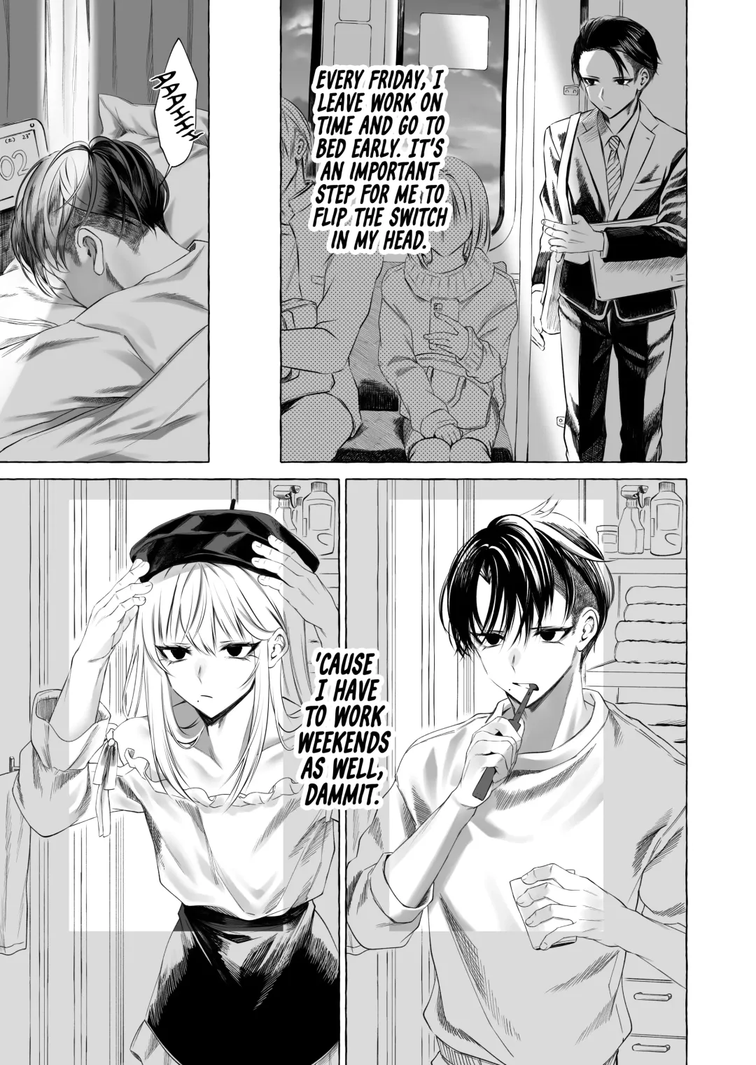 [Sisei] Josou DeliHeal Yondara, Kaisha no Joushi ga Kita. | My Boss is a Cross-dressing Call Girl. Fhentai - Page 4