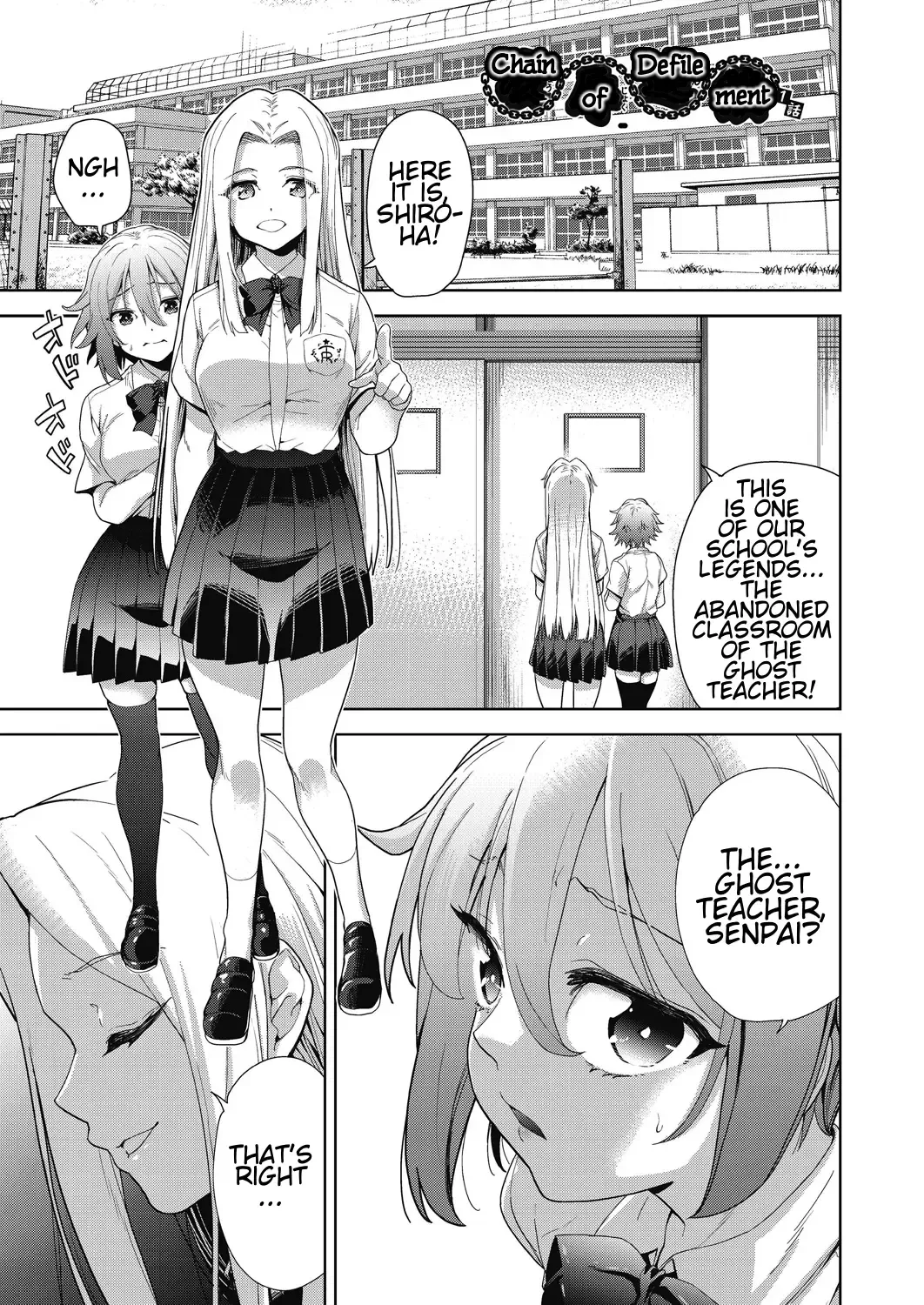 [Tetsuna] Ryoujoku Rensa | Chain of Defilement Ch. 1-3 Fhentai - Page 1