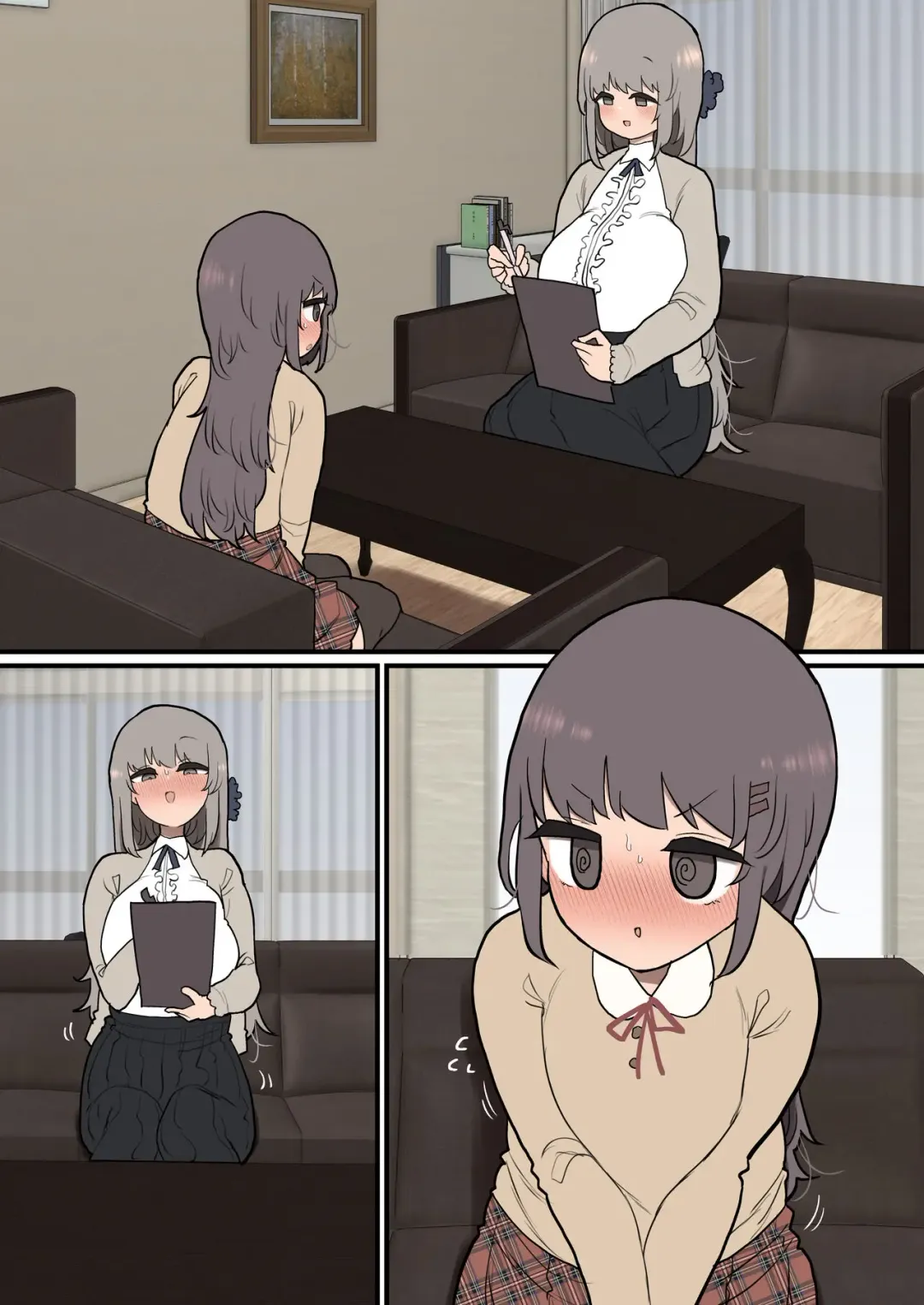 [Momomo - Momomo Gasshuukoku] Futanari Seito-chan Senyo Hokeni-chan Fhentai - Page 9