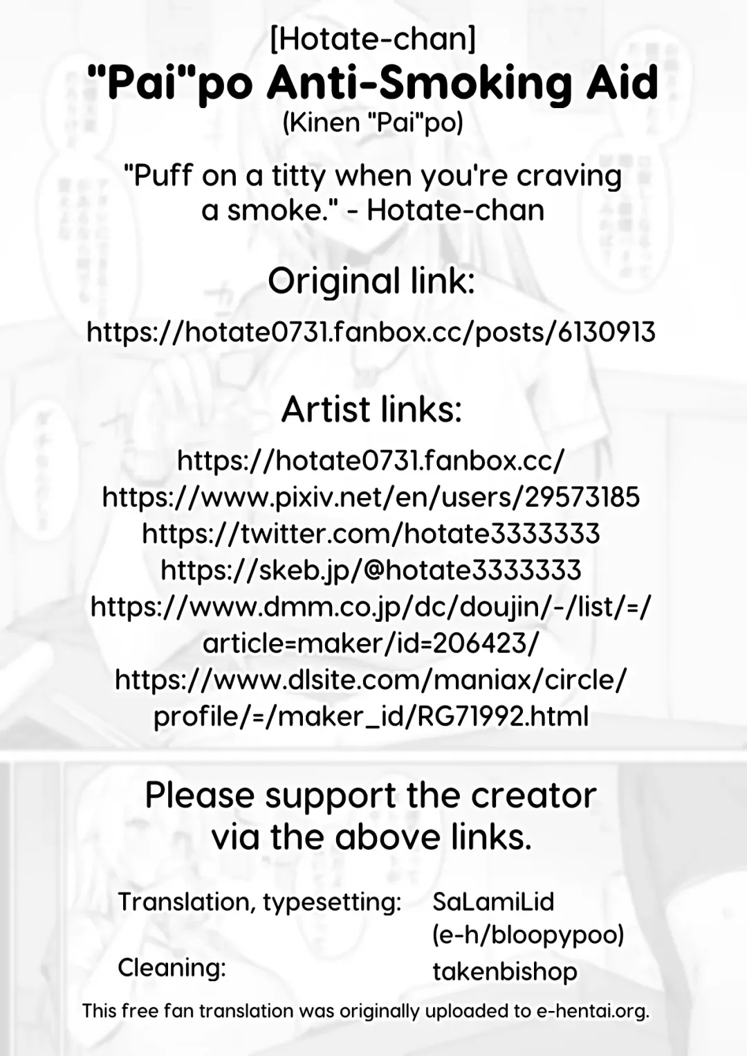 [Hotate-chan] Kinen "Pai"po | "Pai"po Anti-Smoking Aid Fhentai - Page 5