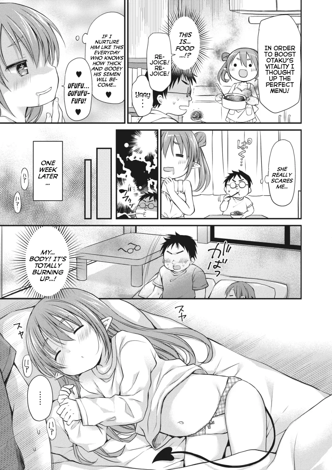 [Rico] Inma-chan wa Itsudemo Harapeko | Succubus-chan Is Always Hungry Fhentai - Page 11
