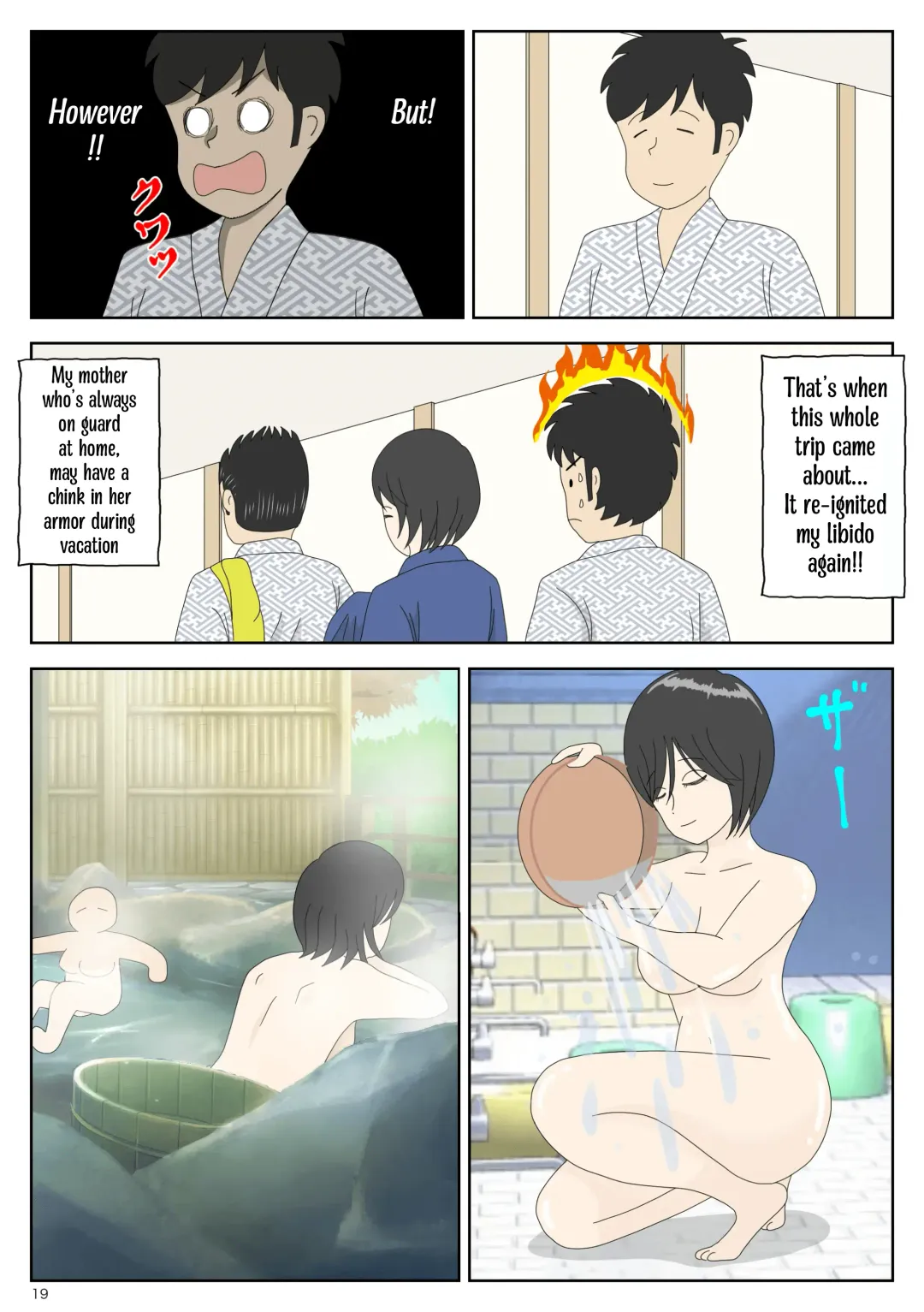 Onaneta Kaa-san 2 ~Otto no Yoko de~ | Masturbating to Mom ~Beside Her Husband~ Fhentai - Page 19