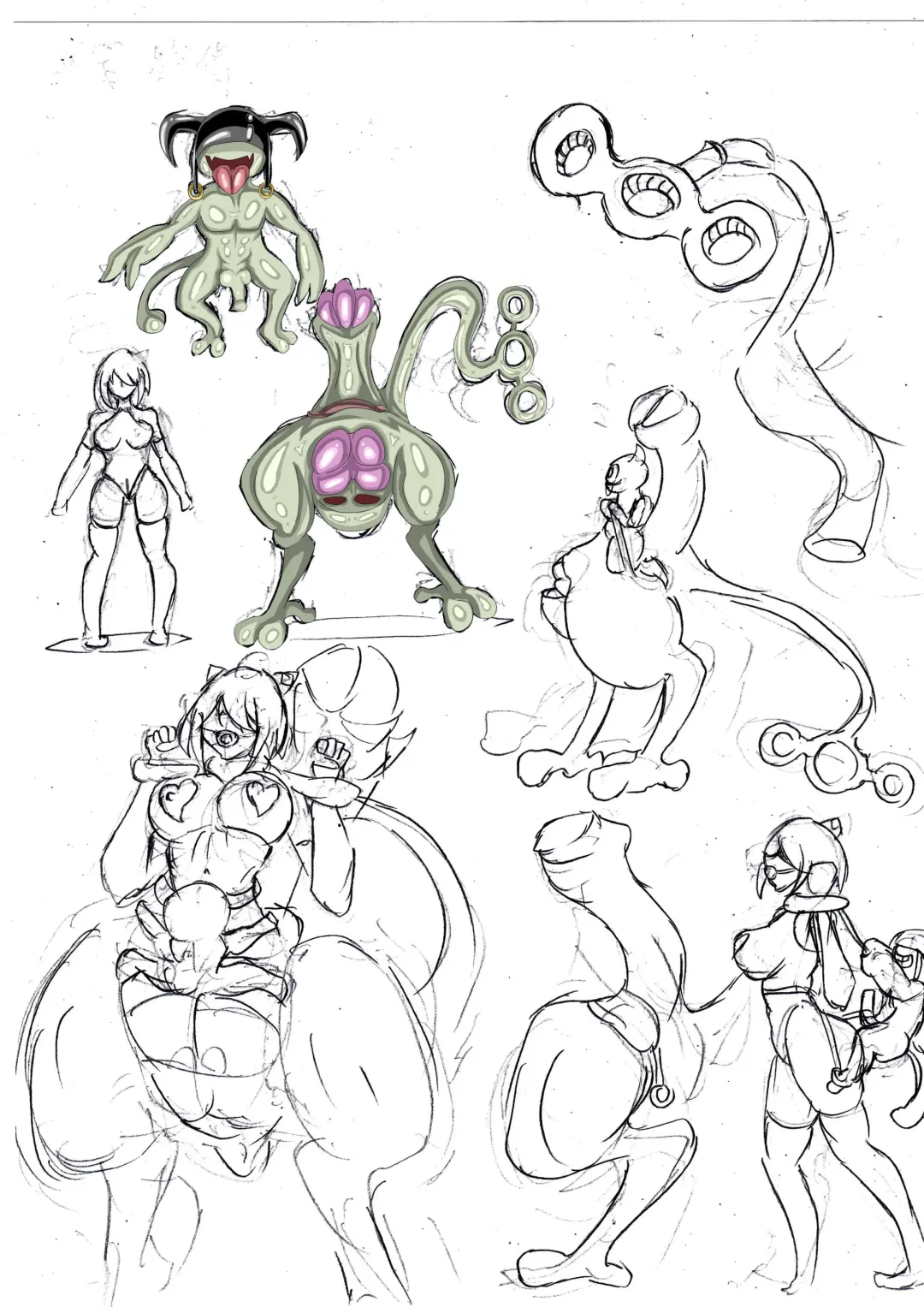 [Jokerkin] 一些上月草圖。有關RPG及FOX3 Fhentai - Page 5