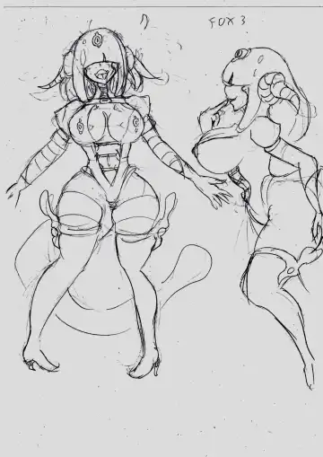 [Jokerkin] 一些上月草圖。有關RPG及FOX3 Fhentai - Page 3