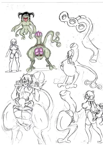 [Jokerkin] 一些上月草圖。有關RPG及FOX3 Fhentai - Page 5