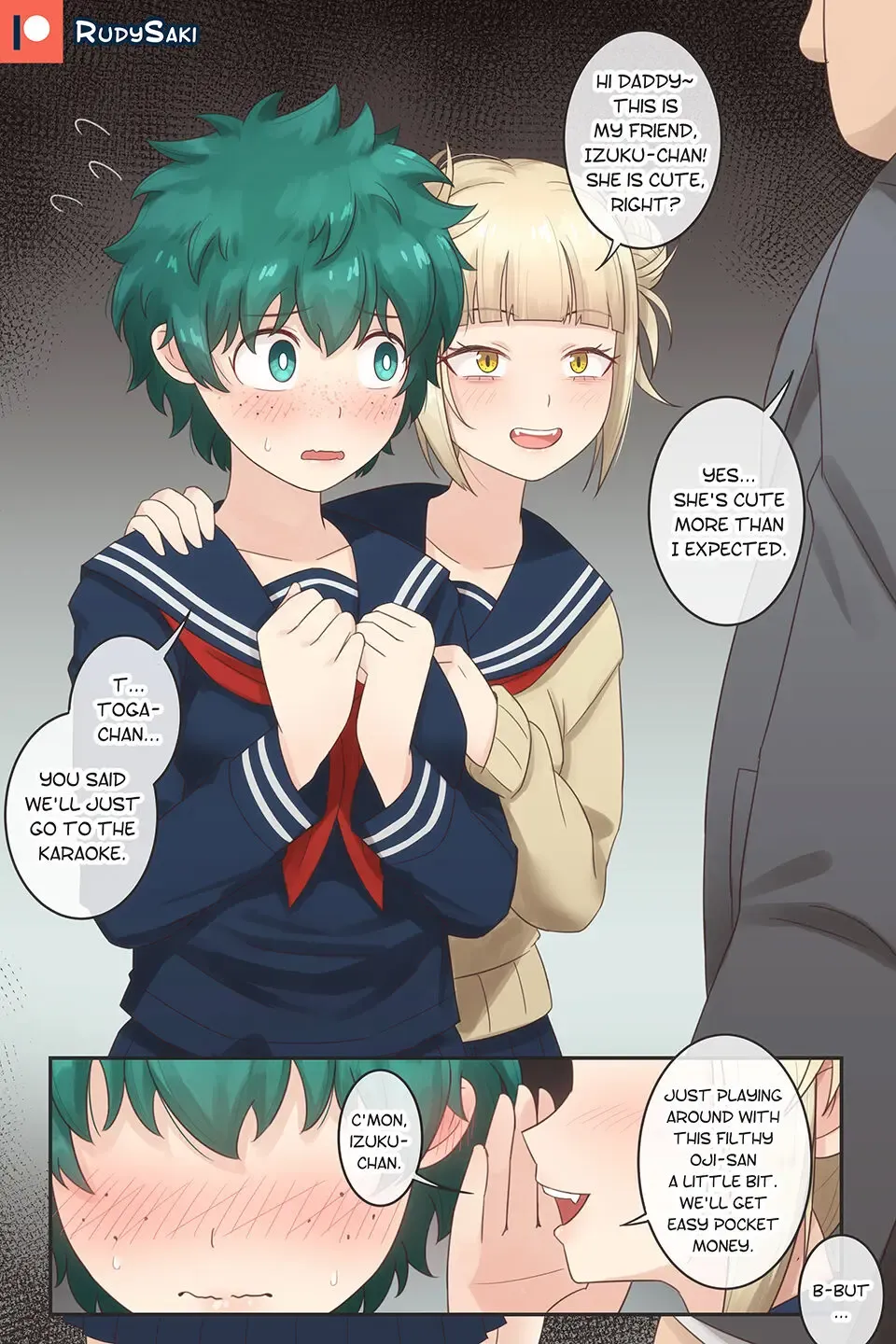 [Rudy Saki] Deku and Toga Fhentai - Page 1