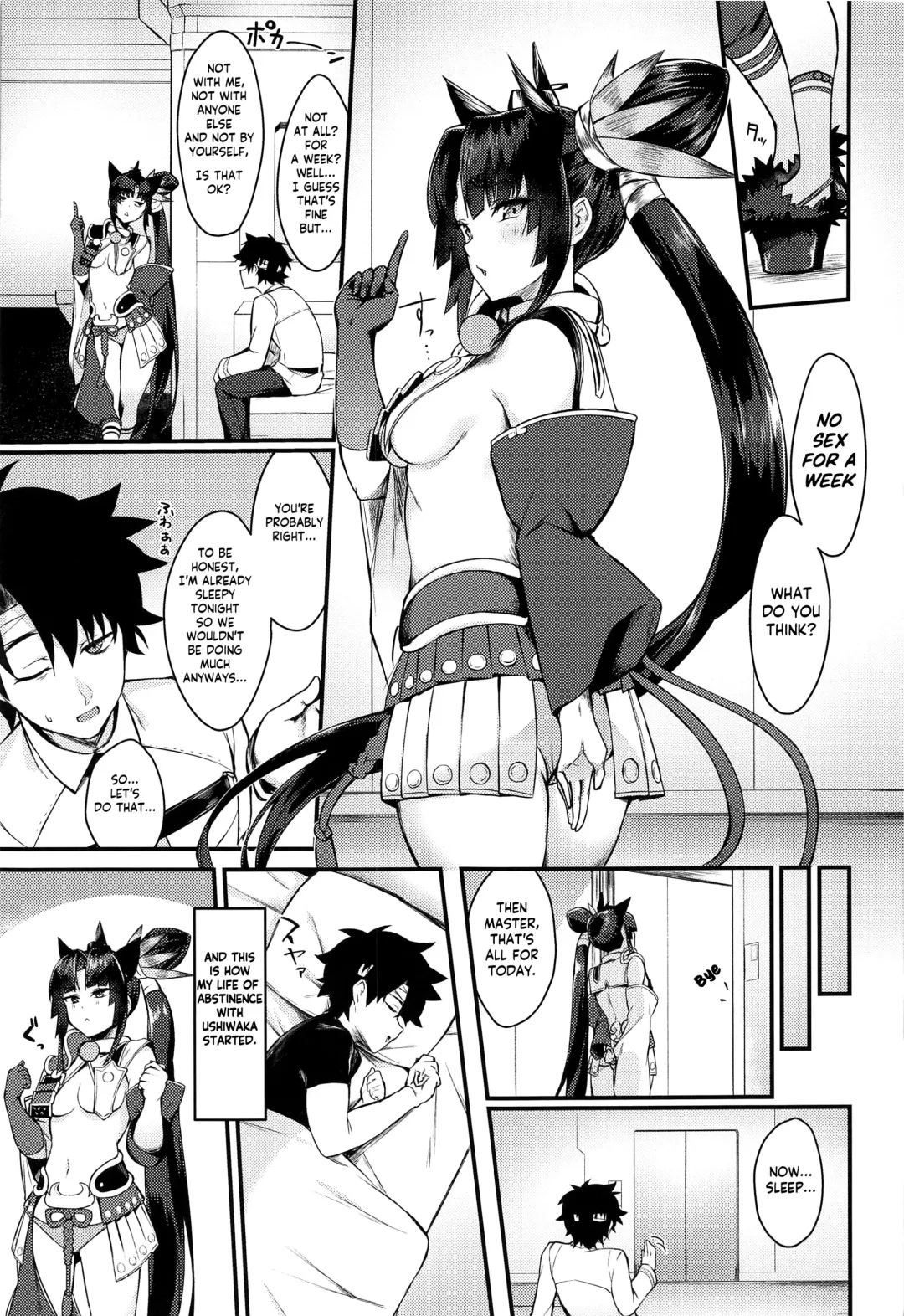 [Pinta] Ushiwakamaru to Kinyoku Seikatsu  | Ushiwakamaru without SEX Fhentai - Page 4