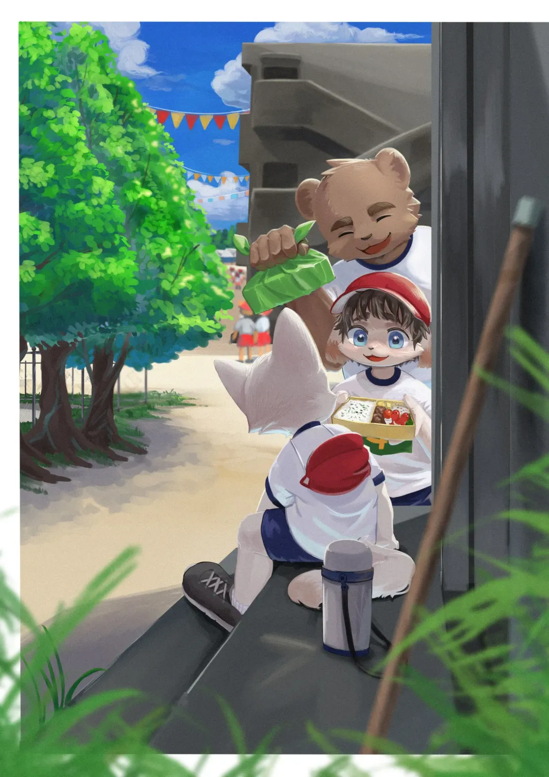 [Yosshii] MOFUMOFU Haru no dai undokai Fhentai - Page 12