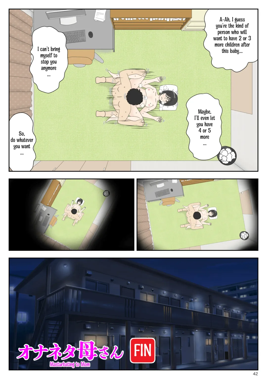 Onaneta Kaa-san 4 (Kanketsu Hen) Musuko no Seigangu | Masturbating to Mom 4 (Final Chapter) My Son's Plaything Fhentai - Page 42