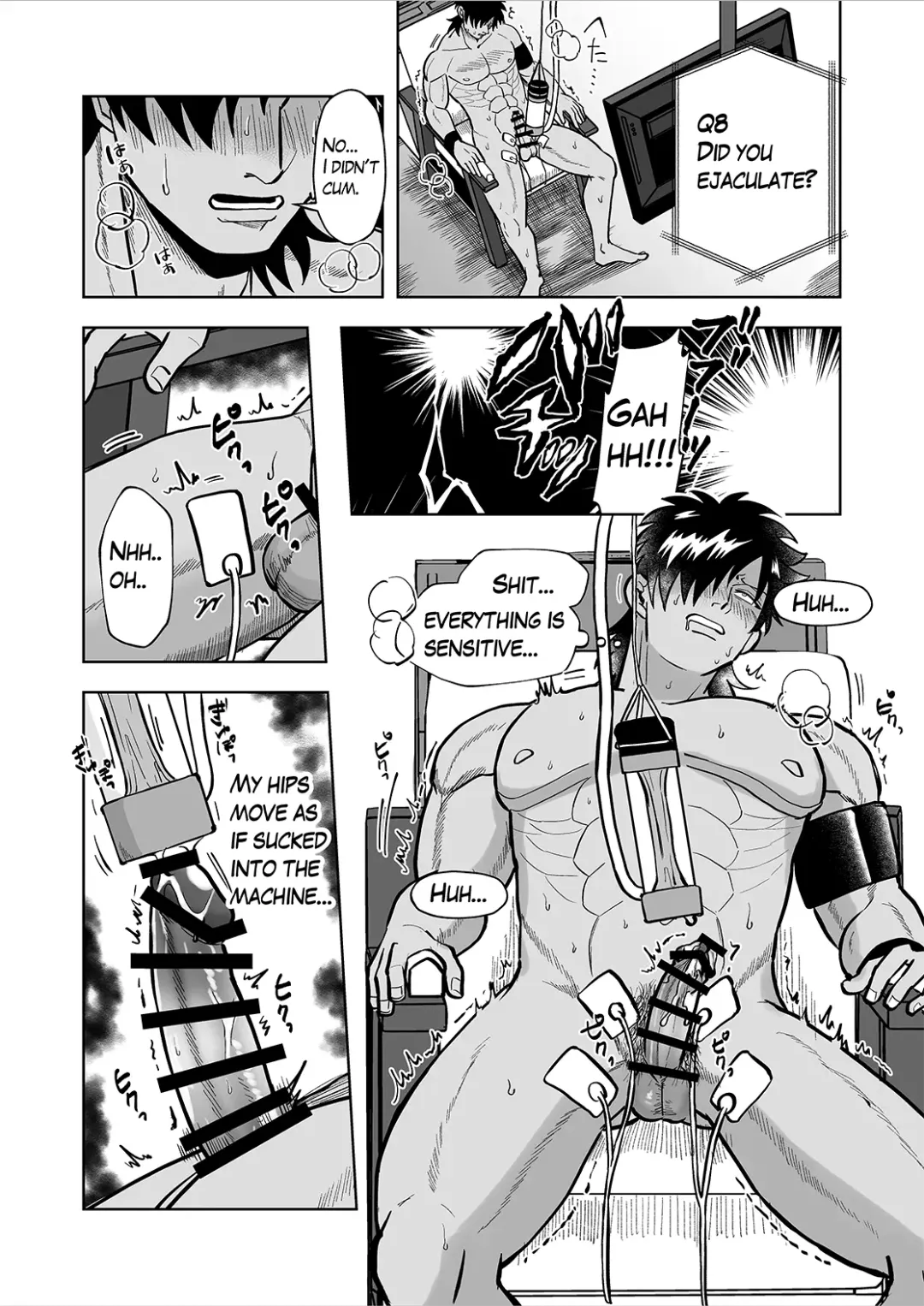 Uso Hakkenki de Denki + Onaho Seme Sareru Manga. | Lie detectors and electrical torture. Fhentai - Page 14