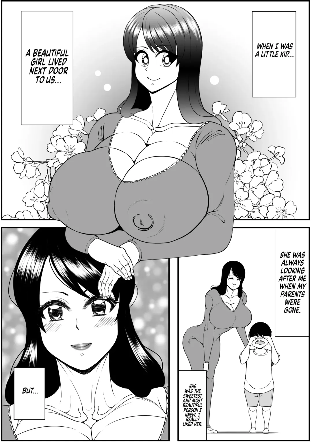 [Tokei] My old babysitter, who I haven't seen in ten years, has gained weight and became monstrous | Zutto Akogarete Ita Otonari no Onee-san ni 10-nenburi ni Atte Mitara Kusodebu Monster to Kashite Fhentai - Page 1