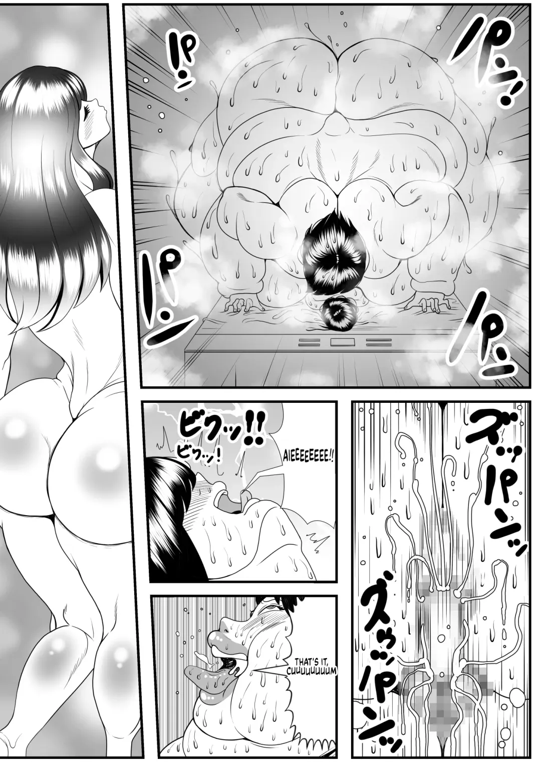 [Tokei] My old babysitter, who I haven't seen in ten years, has gained weight and became monstrous | Zutto Akogarete Ita Otonari no Onee-san ni 10-nenburi ni Atte Mitara Kusodebu Monster to Kashite Fhentai - Page 43