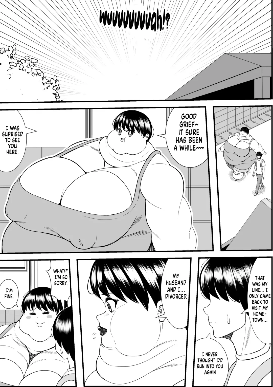 [Tokei] My old babysitter, who I haven't seen in ten years, has gained weight and became monstrous | Zutto Akogarete Ita Otonari no Onee-san ni 10-nenburi ni Atte Mitara Kusodebu Monster to Kashite Fhentai - Page 7