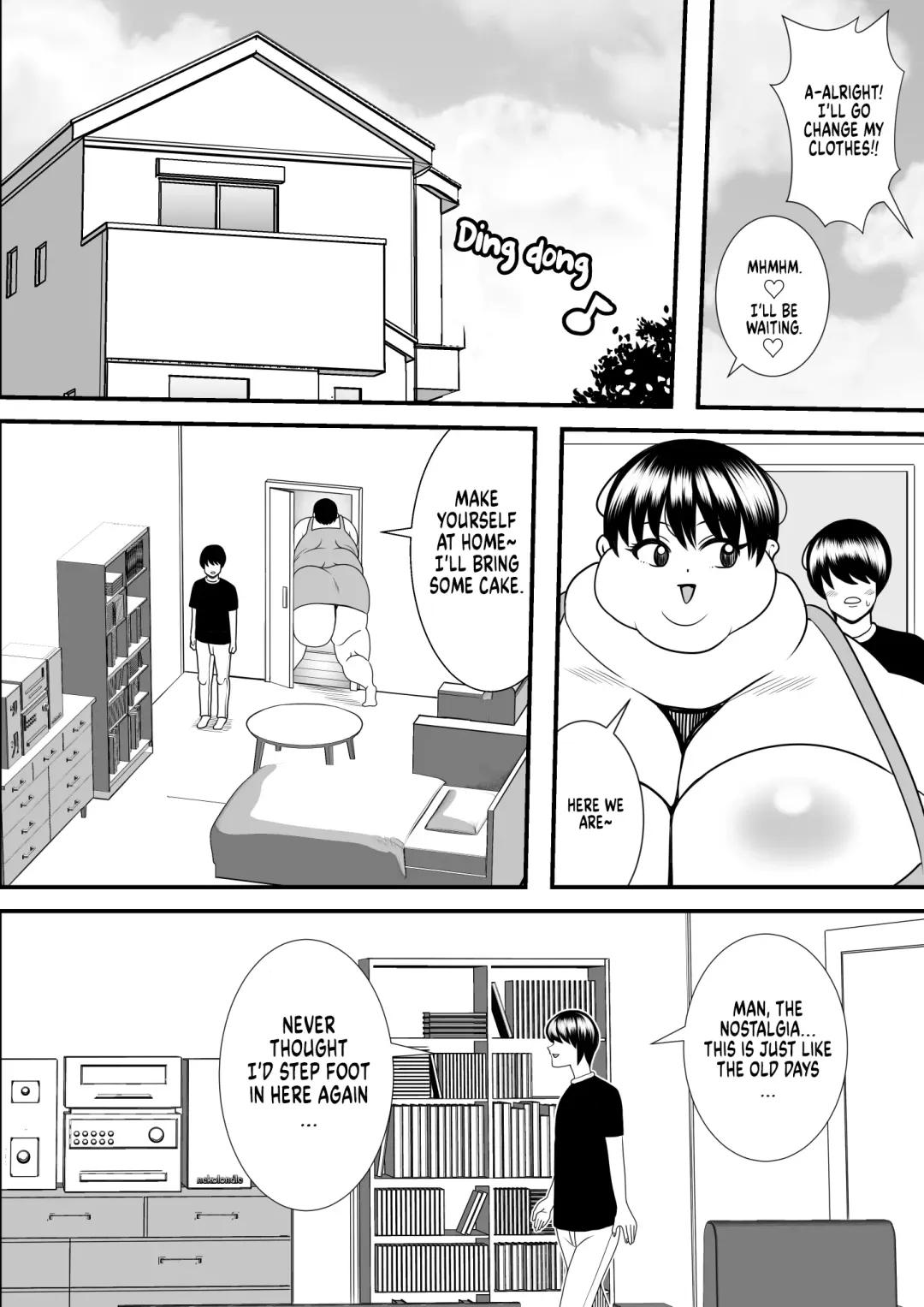 [Tokei] My old babysitter, who I haven't seen in ten years, has gained weight and became monstrous | Zutto Akogarete Ita Otonari no Onee-san ni 10-nenburi ni Atte Mitara Kusodebu Monster to Kashite Fhentai - Page 9