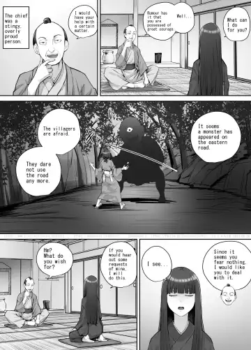 [Dodomesu3sei] Maegami Pattsun Kurokami Long no Onnanoko ga Youkai o Taiji suru Ohanashi Fhentai - Page 3