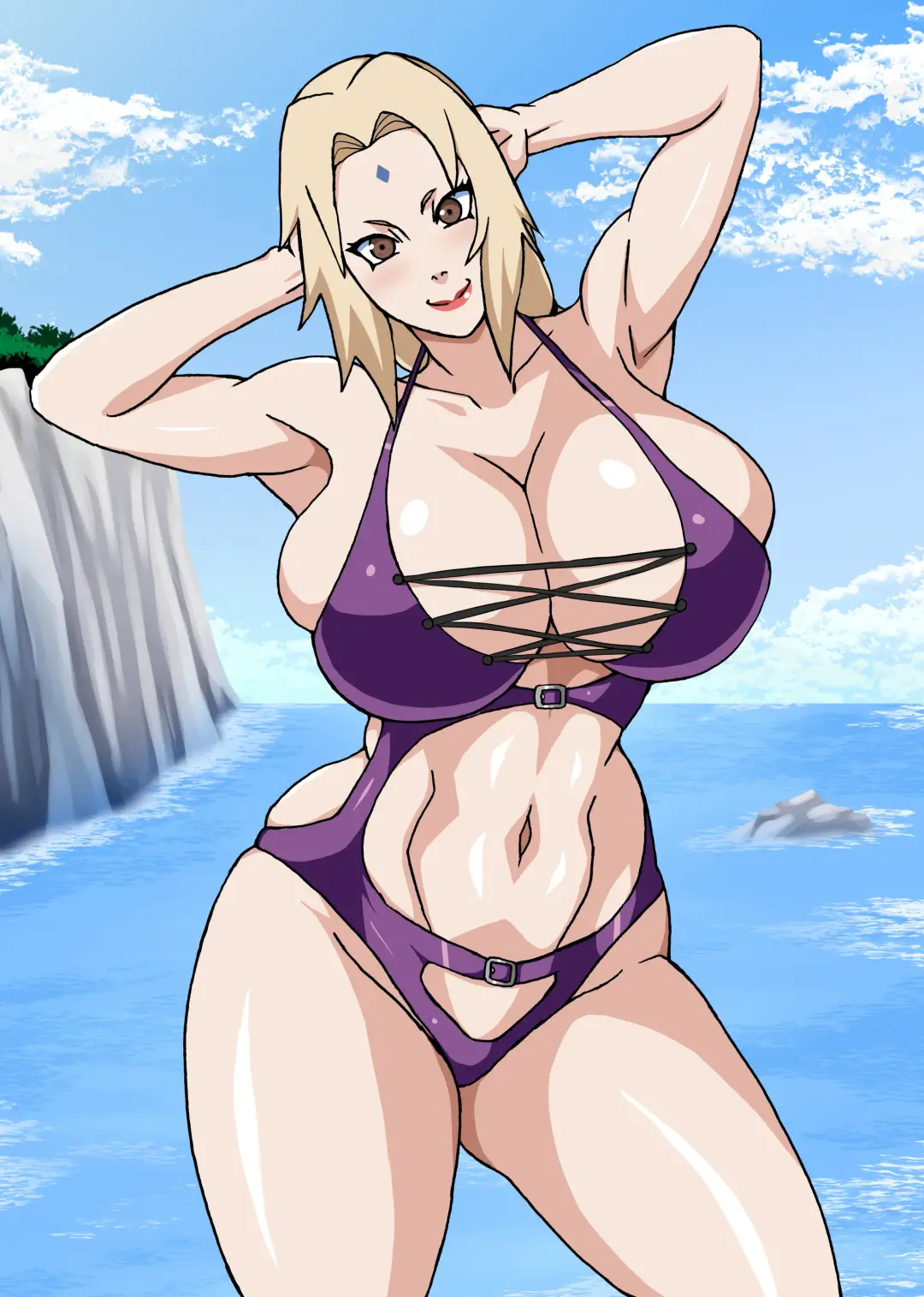 [Naruhodo] Zoku Tsunade no Insuiyoku | После Непристойного Пляжа Цунаде Fhentai - Page 3