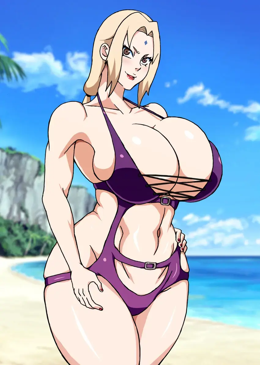 [Naruhodo] Zoku Tsunade no Insuiyoku | После Непристойного Пляжа Цунаде Fhentai - Page 75
