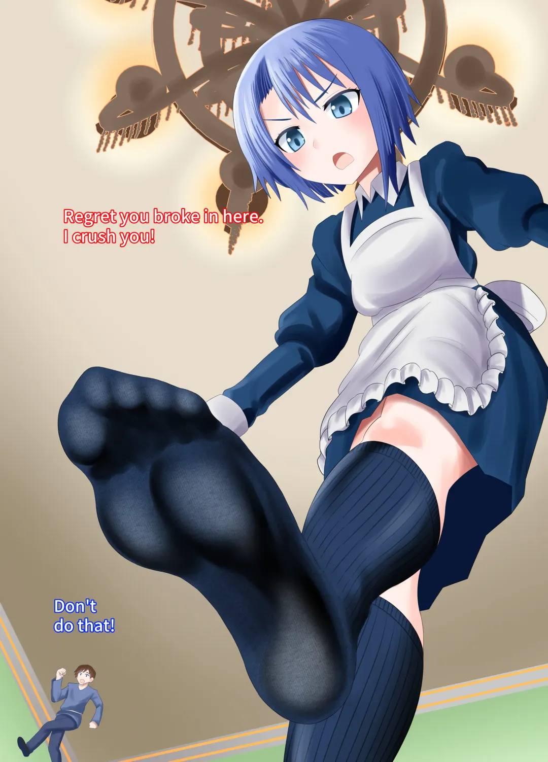 [Shivharu] Chiisai Dorobou ga Maid ni Fumitsubusareru Hanashi | The story of a little thief being trampled by the maid Fhentai - Page 3