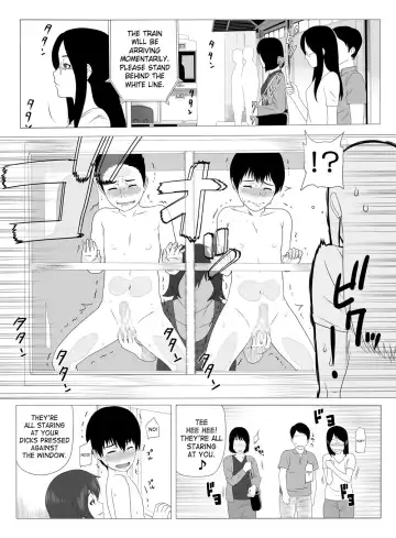 [Yoshiura Kazuya] Kimi no Chinchin Shame rasete Densha Strip Hen | Let us take photos of your dick Fhentai - Page 11
