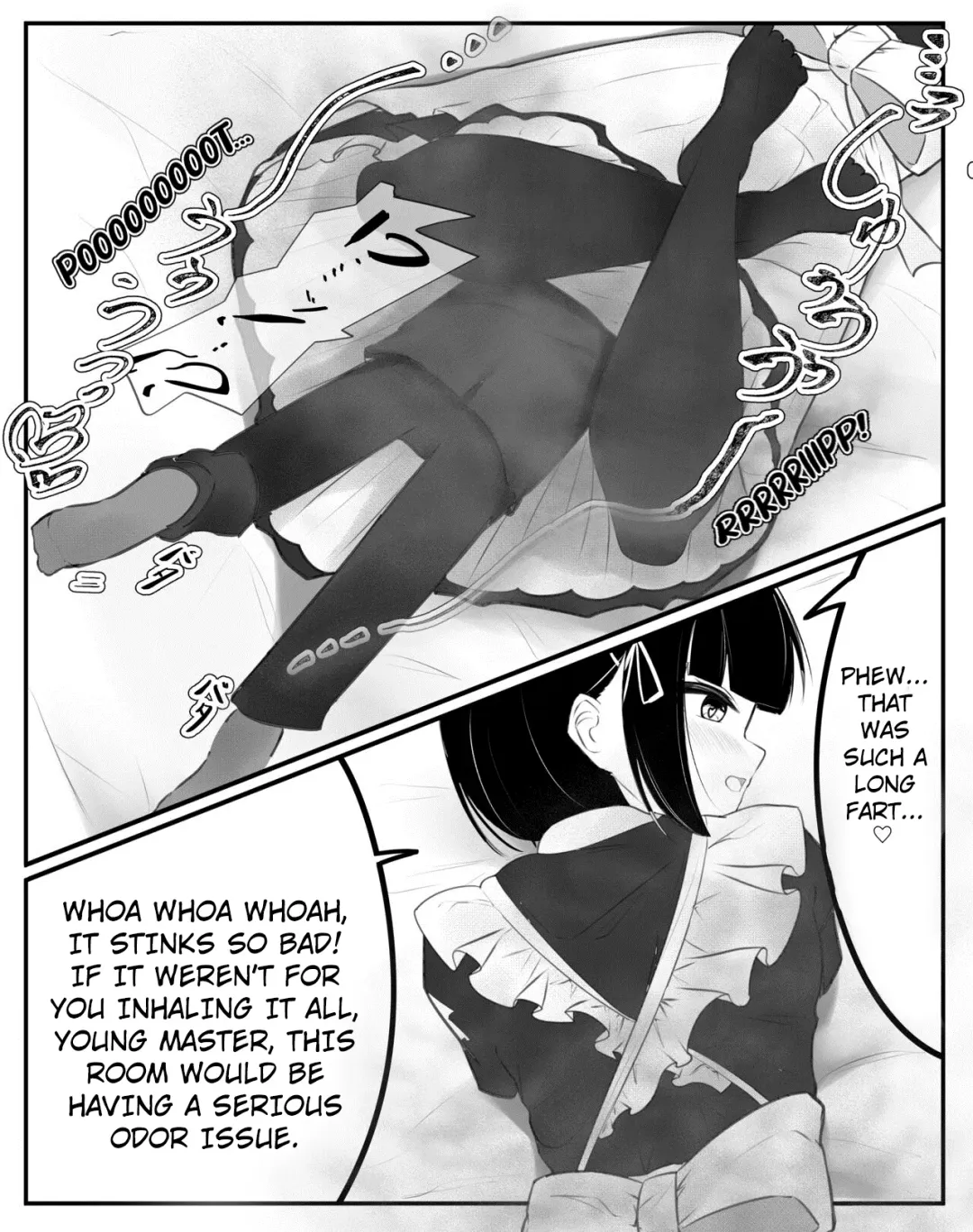[Tsuchiro] Onara Manga - Maid to Bocchama Fhentai - Page 4